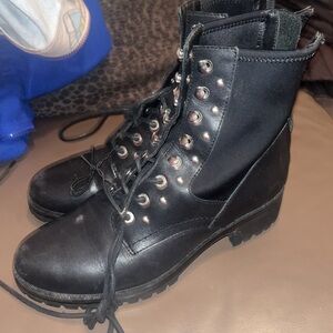 Paige combat boots size 7.5 black studded